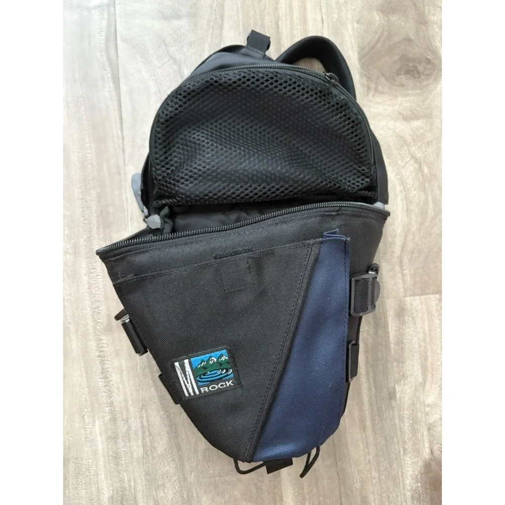 M -ROCK Padded Black Blue Holster Style Top Load Bag Case For Digital Camera